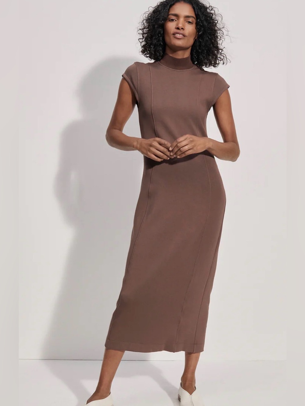 Varley Chestnut Taunton Midi Dress Size XS NWT
